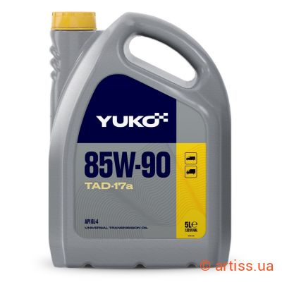 Купити YUKO ТАД-17а GL-4 85W-90 5л трансмісійне мастило Фото мастило трансмісійне тад-17а gl-4 85w-90 5л yuko (006130)
