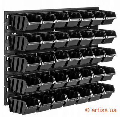 Фото панель для інструментів 58х39см на 35 контейнерів kistenberg mix556