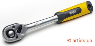 Купити Сила 1/4" 72 зубця 170мм тріскачка Фото tpіcкaчкa 1/4" 72 зубця 170мм профі сила (257001)