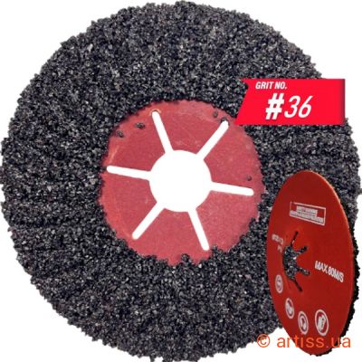Фото круг шліфувальний фібровий ø 125мм p36 aggressive workman (54451)