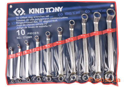 Фото набір накидних ключів king tony 6-32 мм 10 од. кут 75° (1710mr)