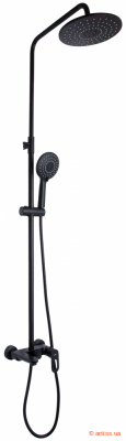 Купити Lidz Latwa 1030 на три споживачі (з виливом) (k35) LDLAT1030BLA45422 Black душова система Фото душова система універсальна lidz latwa 1030 на три споживачі (з виливом) (k35) ldlat1030bla45422 black