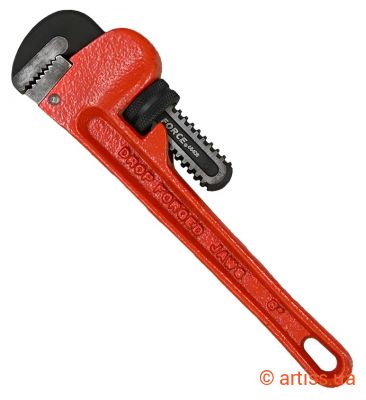 Фото ключ трубний з губки 90° 8" (0-27 мм) l=200мм force 68408