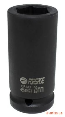 Фото ударна глибока торцева головка 6-гранна 24 мм 3/4" forsage (f-46510024)