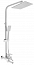 Фото - 1. Купити Lidz Sofi 1030 на три споживачі (з виливом) (k35) LDSOF1030CRM44975 Chrome душова система 1) - Фото душова система універсальна lidz sofi 1030 на три споживачі (з виливом) (k35) ldsof1030crm44975 chrome