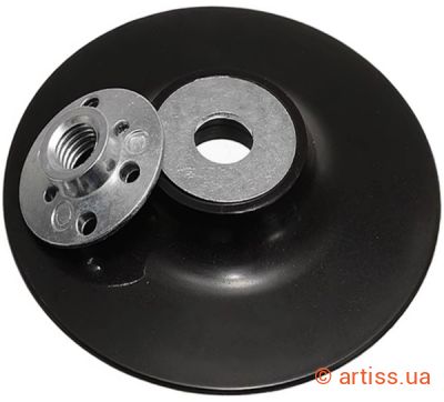 Фото тарілка для фібрових кругів ø 125мм t-125 жорстка workman (54494)