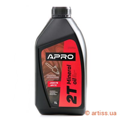 Купити Apro для 2-тактних двигунів 1л моторне мастило Фото олива для двотактних двигунів мінеральна 1л apro (942000)