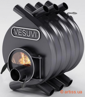 Фото отопительная печь булерьян vesuvi classic 01 стекло