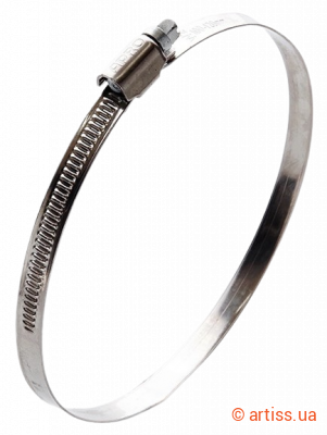 Фото хомут черв'ячний нержавіючий w2 70-90мм (10 шт) apro (hcn-13)
