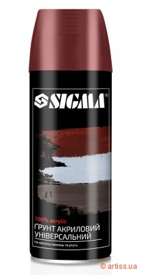Фото грунт аерозольний акриловий ral 3009 оксидно-червоний 400мл sigma  2737541