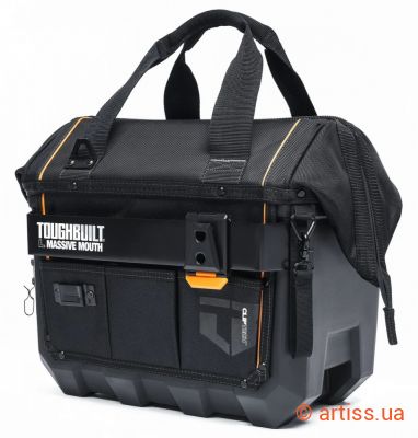 Фото сумка для інструментів з великою горловиною, 460 мм toughbuilt tb-ct-62-16a