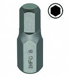Біта 10мм L30мм HEX 4мм INFO (9743004 I)