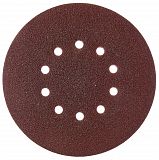 Шліфувальний круг на липучці Ø 225мм P80 10 отворів (5 шт) Vitals 195736