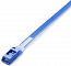 1) - Фото стяжка нейлонова кабельна з низьким профілем замку 8x400 синя apro (ctlc-10424)