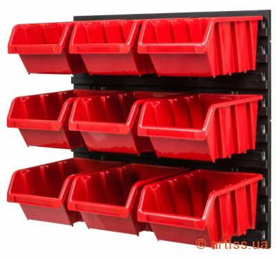 Фото панель з великими лотками 39х39см 9 контейнерів kistenberg mix563