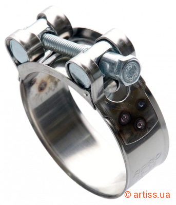 Фото хомут силовий нержавіючий w2 56-59мм apro (hda2-15)