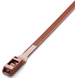 Стяжка нейлонова кабельна з низьким профілем замку 8x400 світло коричнева Apro (CTLC-10516)