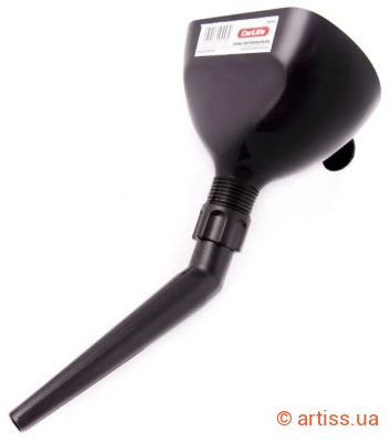 Фото лійка пластмасова коса (лійка + трубка) carlife fl003