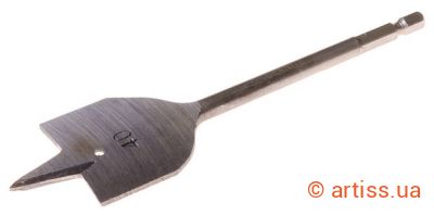 Фото пір'яне свердло по дереву ø 40 мм l152 мм з шестигранним хвостовиком 1/4" granite (2-12-040)