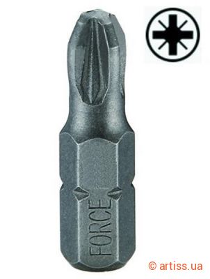 Купити Force 1/4" L25мм PZ3 біта Фото біта 1/4" l25мм pz3 force (122253)