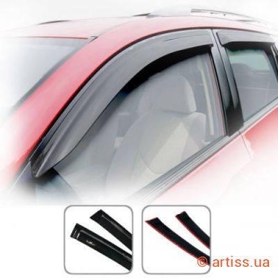 Купити HIC Peugeot 106 1991-2003 HB 5-ти дверний дефлектори вікон Фото дефлектори вікон peugeot 106 1991-2003 hb 5-ти дверний hic (peu14-1)