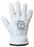 Рукавички зимові шкіряні на флісовій підкладці Alpo Trident (4211)