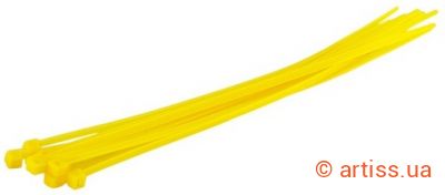 Купити MasterTool 3.6x200 мм жовта (100 шт) стяжка Фото стяжка нейлонова 3.6x200 мм жовта (100 шт) mastertool (20-1721)
