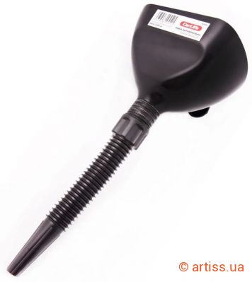 Фото лійка пластмасова пряма (лійка + трубка) carlife fl002