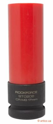 Фото головка ударна 17 мм 1/2" тонкостінна для литих дисків mercedes-benz rockforce (rf-9t0206)