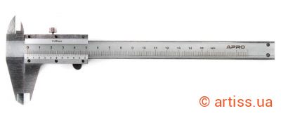Фото штангенциркуль механічний 150мм (ноніусна шкала) apro (510160)
