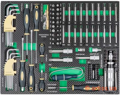 Фото набір інструментів 119 предметів у ложементі rockforce (rf-k21192)