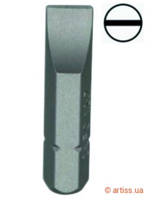 Купити INFO 1/4" L30мм SL4x0.8 біта Фото біта 1/4" l30мм sl4x0.8 info (9233004 i)