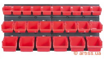 Фото панель для інструментів 78х39см kor2 на 24 контейнерів kistenberg kor2-s411