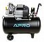 4) - Фото компресор двоциліндровий масляний 2.8квт 430л/хв 100л apro  850179
