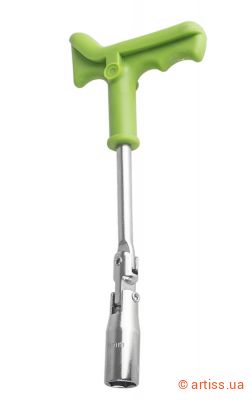 Фото ключ свічковий 16 мм з карданом alloid (кс-016)