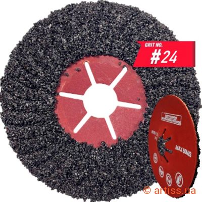 Фото круг шліфувальний фібровий ø 125мм p24 aggressive workman (54450)