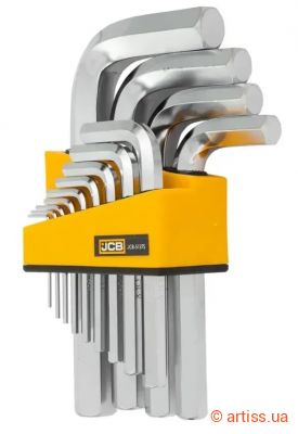 Фото haбіp г-подіб. ключів hex 1/16"-3/4" 13 од. дюймових jcb tools (jcb-5137s)
