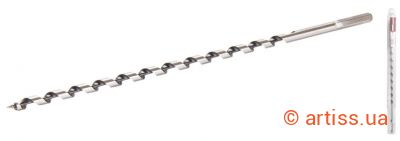 Фото свердло по дереву спіральне ø 8 мм l300 мм з шестигранним хвостовиком granite (2-02-083)