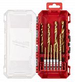 Набір свердл по металу RedHEX HSS-G TiN Milwaukee Ø 3.0 - 10.0 мм (10 од.) (4932493865)