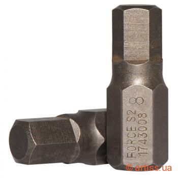 Купити Force 10мм L30мм HEX 8мм біта Фото біта 10мм l30мм hex 8мм force (1743008)