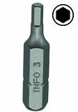 Біта 1/4" L30мм HEX 4мм INFO (9243004 I)
