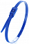 3) - Фото стяжка нейлонова кабельна з низьким профілем замку 8x400 синя apro (ctlc-10424)