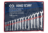 Набір ключів комбінованих дюймових King Tony 5/16" - 1-1/4" 14 од. (1214SR)
