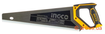 Фото ножівка по дереву ingco l=400 мм industrial (hhas28400)