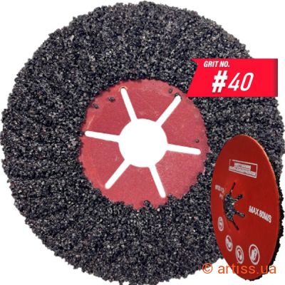 Фото круг шліфувальний фібровий ø 125мм p40 aggressive workman (54452)