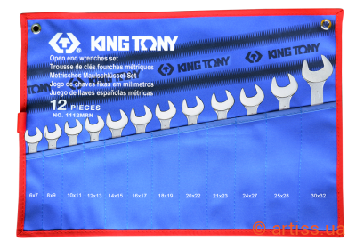 Фото набір ключів ріжкових king tony 6-32 мм 12 од. (1112mrn)