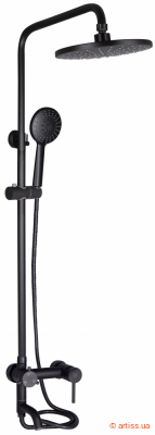 Купити Lidz Aria 1032 на три споживачі (з виливом) (k35) LDARI1032BLA43371 Black Фото душова система для кабіни lidz aria 1032 на три споживачі (з виливом) (k35) ldari1032bla43371 black