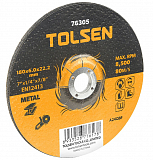 Диск шліфувальний по металу 115х6.0х22.2мм Tolsen (76302)