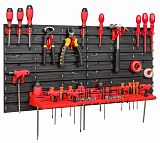Панель навісна для інструментів 78х39см з поличкою та тримачами Kistenberg MIX597
