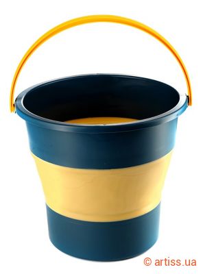 Фото відро складане силіконове 10л сила 961002